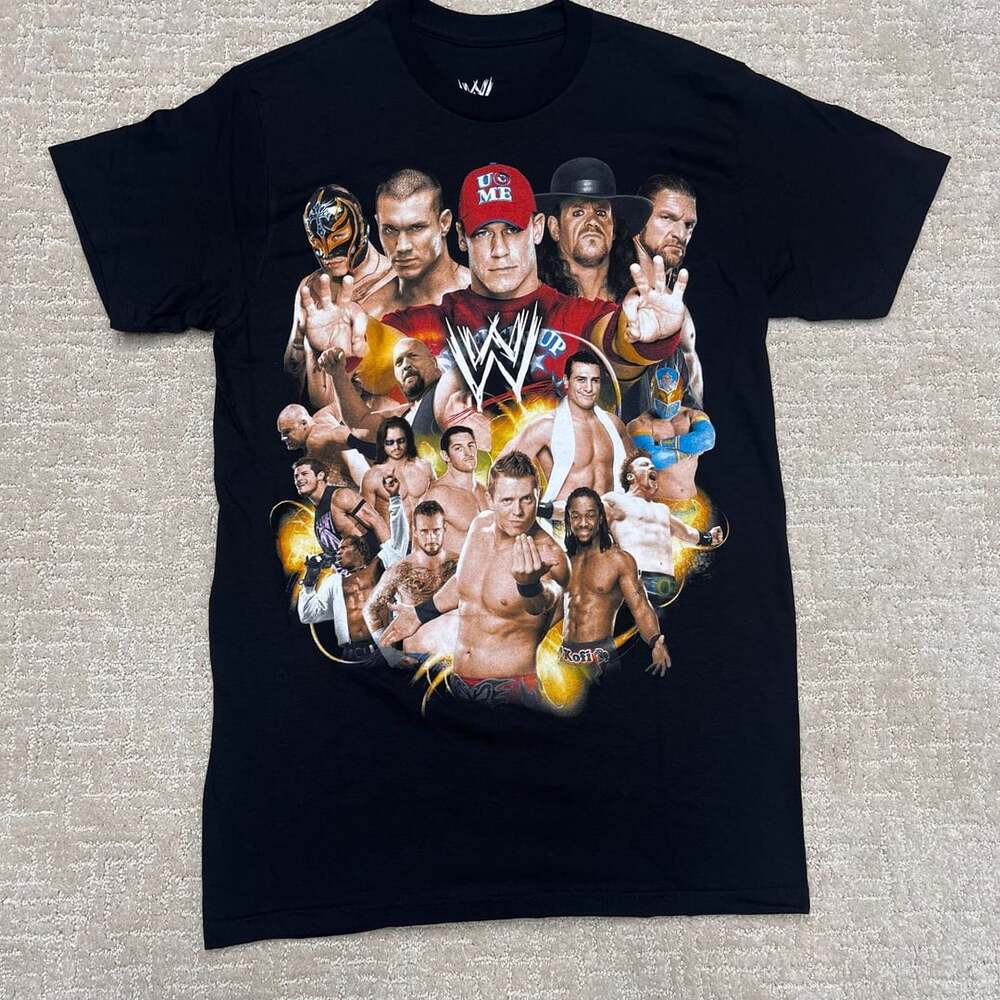 2011 WWE Authentic Superstar Collage Graphic T-Shirt